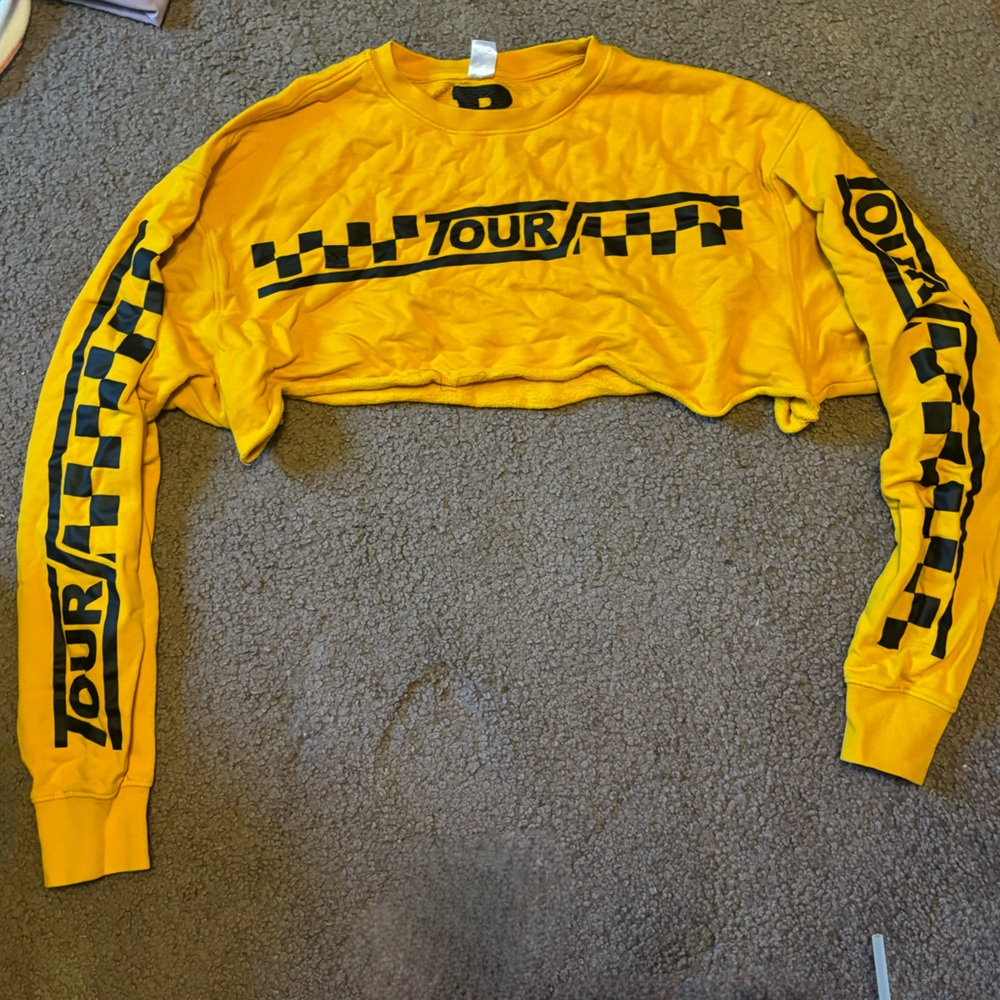 Justin Bieber super cropped crewneck
